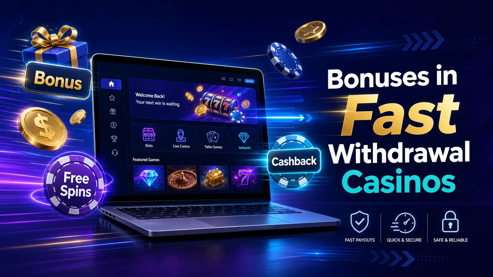 Bonuses in Fast Withdrawal Casinos